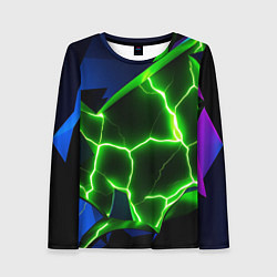 Женский лонгслив Neon green glow