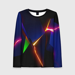 Женский лонгслив Neon colored geometric