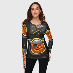 Лонгслив женский Пиратский хэллоуин, цвет: 3D-принт — фото 2
