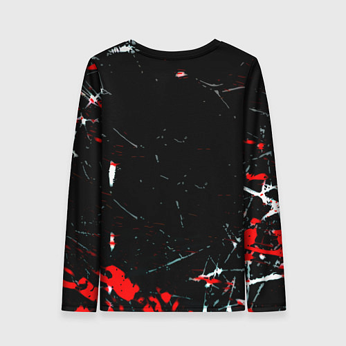 Женский лонгслив Бавария Мюнхен штрихи красок / 3D-принт – фото 2