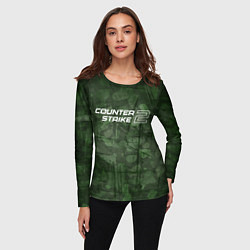Лонгслив женский Эмблема CS2, цвет: 3D-принт — фото 2