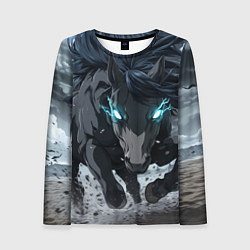 Женский лонгслив Мощный конь