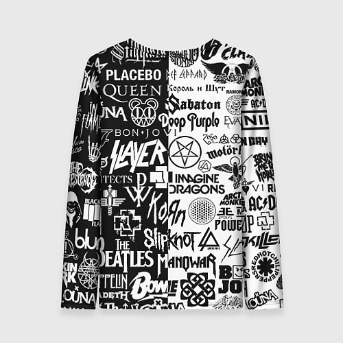 Женский лонгслив Juventus рок музыка / 3D-принт – фото 2