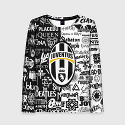 Женский лонгслив Juventus рок музыка
