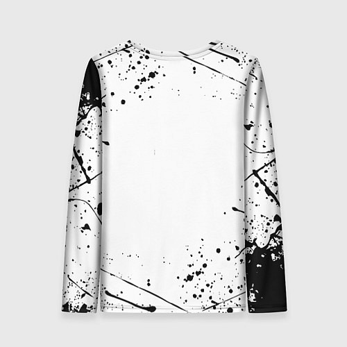 Женский лонгслив Barcelona брызги красок / 3D-принт – фото 2