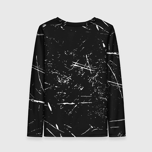 Женский лонгслив Ювентус краски штрихи / 3D-принт – фото 2