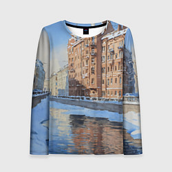 Женский лонгслив Зимний Санкт-Петербург
