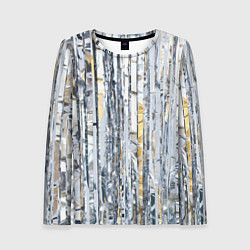 Женский лонгслив Новогодний дождик