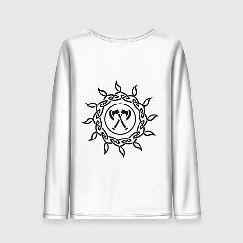 Женский лонгслив Славянское ратное войско / 3D-принт – фото 2