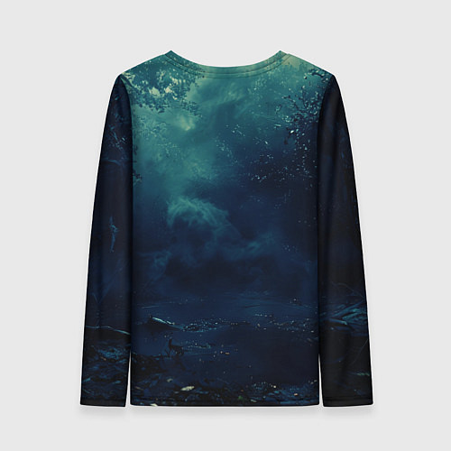 Женский лонгслив Тыква призрак / 3D-принт – фото 2