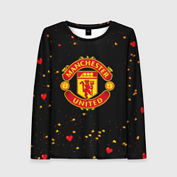 Женский лонгслив Манчестер Юнайтед пиксели