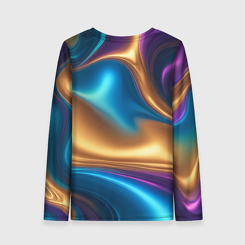 Женский лонгслив Сплавы разноцветные / 3D-принт – фото 2