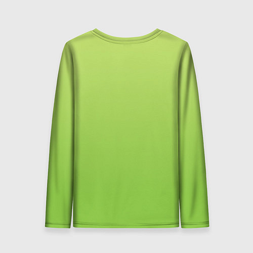 Женский лонгслив Color lime green / 3D-принт – фото 2