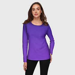 Лонгслив женский The color is purple, цвет: 3D-принт — фото 2