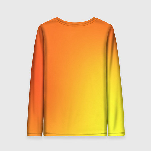 Женский лонгслив Color orange red / 3D-принт – фото 2