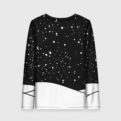 Женский лонгслив Пингвин в шапке Санты / 3D-принт – фото 2