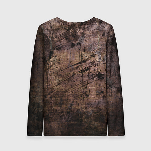 Женский лонгслив Stalker - знак на ржавой поверхности / 3D-принт – фото 2