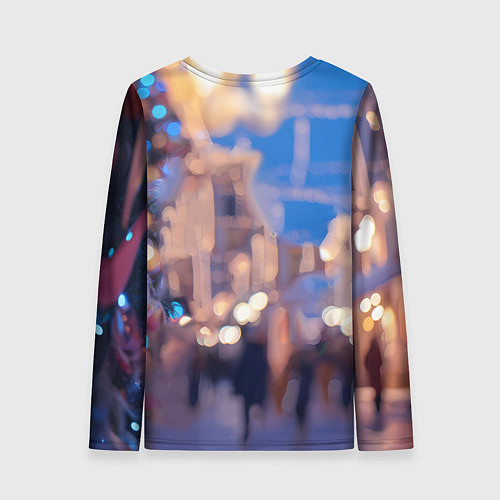 Женский лонгслив Милая лошадка символ 2026 / 3D-принт – фото 2