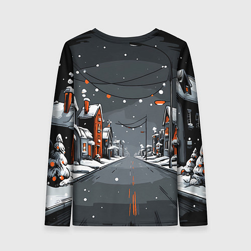 Женский лонгслив Новогодняя лошадка 2026 год / 3D-принт – фото 2