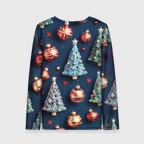 Женский лонгслив Новгодний паттерн / 3D-принт – фото 2