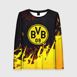 Лонгслив женский Borussia краски соты, цвет: 3D-принт