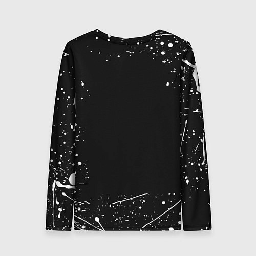 Женский лонгслив Челси белые краски всплеск / 3D-принт – фото 2