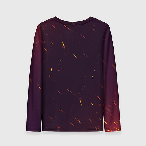 Женский лонгслив Новогодняя мандариновая лошадь 2026 / 3D-принт – фото 2