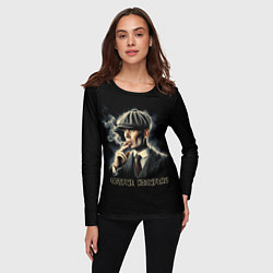 Лонгслив женский Острые козырьки Шелби, цвет: 3D-принт — фото 2