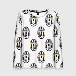Лонгслив женский Juventus Pattern, цвет: 3D-принт