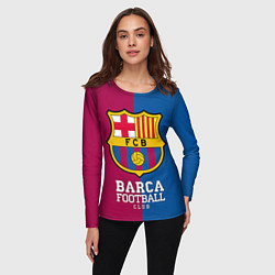 Лонгслив женский Barca Football, цвет: 3D-принт — фото 2