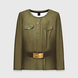 Лонгслив женский Униформа солдата, цвет: 3D-принт