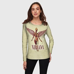 Лонгслив женский Nirvana Angel, цвет: 3D-принт — фото 2