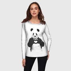 Лонгслив женский Panda Love, цвет: 3D-принт — фото 2