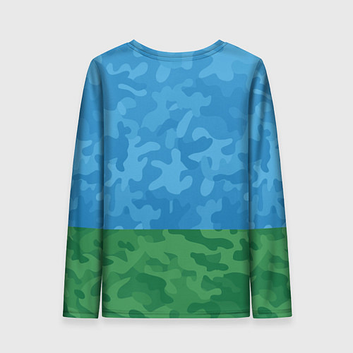 Женский лонгслив ВДВ медведь - никто кроме нас / 3D-принт – фото 2