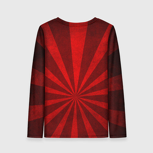 Женский лонгслив Red alert girl / 3D-принт – фото 2