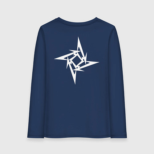 Женский лонгслив Metallica / Тёмно-синий – фото 2