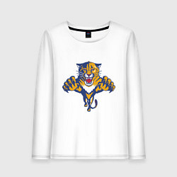 Лонгслив хлопковый женский Florida Panthers, цвет: белый