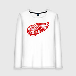 Лонгслив хлопковый женский Detroit Red Wings, цвет: белый