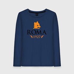 Лонгслив хлопковый женский AS Roma 1927, цвет: тёмно-синий