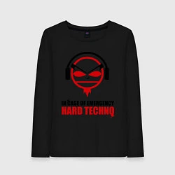 Женский лонгслив Hard Techno