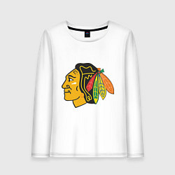 Лонгслив хлопковый женский Chicago Blackhawks: Kane, цвет: белый