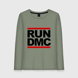 Лонгслив хлопковый женский Run DMC, цвет: авокадо