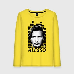 Лонгслив хлопковый женский EQ: Alesso, цвет: желтый