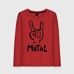 Женский лонгслив Metal