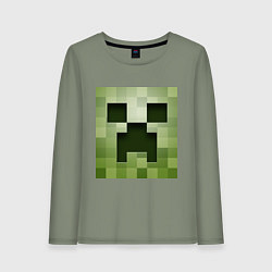 Женский лонгслив Мinecraft creeper