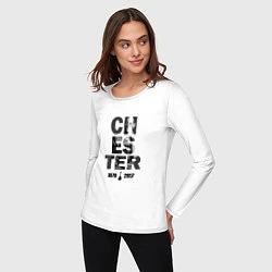 Лонгслив хлопковый женский Chester: 1967-2017, цвет: белый — фото 2