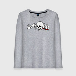 Лонгслив хлопковый женский Schokk, цвет: меланж