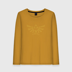 Лонгслив хлопковый женский The Legend of Zelda, цвет: горчичный