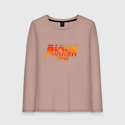 Лонгслив хлопковый женский Blade Runner 2049, цвет: пыльно-розовый