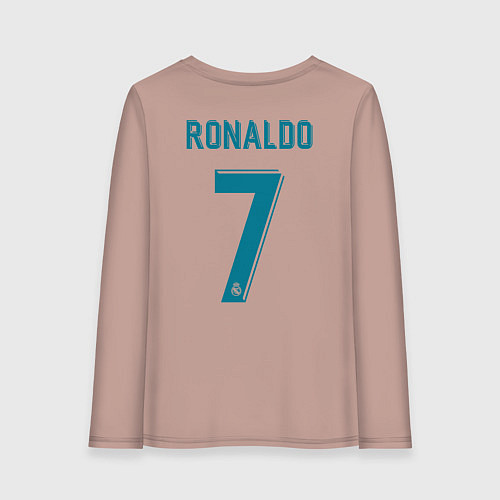 Женский лонгслив Real Madrid: Ronaldo 07 / Пыльно-розовый – фото 2
